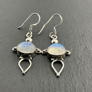Renewal Moonstone Earring Brass Vintage Handmade Jewelry IGI Certified Surgyan Saini Summer Season <b>Wedding</b> - Product Image 5