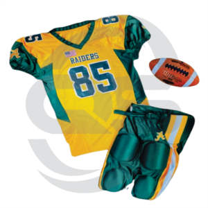 Maillot de football américain par sublimation uniforme respirant de grande taille à manches courtes Logo personnalisé vente en gros taille adulte couleur personnalisée - Product Image 2