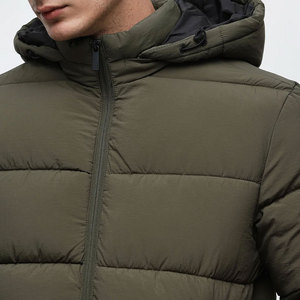 Hooded Zipper Closure Windproof Breathable Eco-Friendly Reversible Canvas Winter <b>Cheap</b> Price High Quality Men <b>Puffer</b> <b>Jacket</b> - Product Image 6