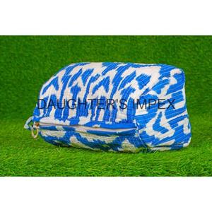 กระเป๋าเครื่องสำอางผ้าฝ้ายบุนวมสำหรับจัดระเบียบเครื่องแป้งกระเป๋าเครื่องสำอางมีช่องใส่เครื่องสำอางความจุขนาดใหญ่ - Product Image 3