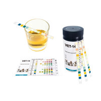 Obat dokter hewan untuk hewan kucing anjing 14 parameter strip tes urin