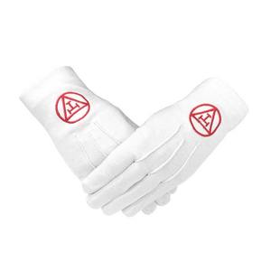 Gants de travail maçonniques blancs 100% coton avec symboles brodés Cadeaux fantaisie - Product Image 6