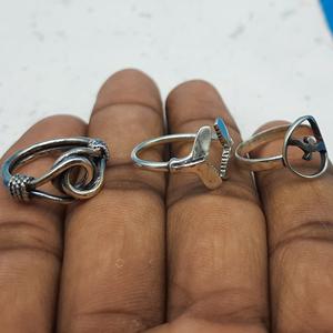 Wholesale Bohemian Stacking <b>Ring</b> 925 Silver with Diamond and <b>Pearl</b> Minimalist Bird Design for Wedding Anniversary Parties - Product Image 1