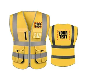 A roupa de segurança refletiva respirável aceitavel do OEM do ODM fluorescente personalizado da roupa de segurança reflete a roupa de segurança