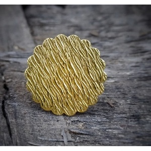 Rose Gold Plated Brass <b>Statement</b> <b>Ring</b> Fashionable Vintage Kids Gemstone <b>Ring</b> with Claw Inlay Stylish Trendy Gift for Kids - Product Image 3
