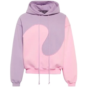 เสื้อฮู้ดขนแกะ GSM 350ไหล่ตกสีทึบน้ำหนักมาก - Product Image 1