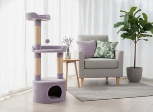 Rascador Amistar de alta calidad, modelo "Lilac Dreams", para gatos y gatitos de todas las razas y tamaños. - Product Image 4