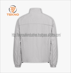 ชุดกันลมผ้าไนลอนกันลมแบบสวมศีรษะสำหรับผู้ชายชุดกันลมมีซิปครึ่งบล็อกสีออกใหม่ออกแบบได้ตามต้องการ - Product Image 4