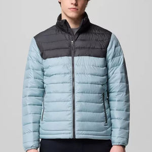 Manteau d'hiver pour hommes personnalisé Veste respirante avec fermeture à glissière Imperméable et coupe-vent remplie de coton - Product Image 1