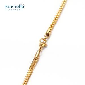 Vente chaude 925 Argent et Plaqué Or 18K Franco Box Chain Premium Colliers Moissanite pour Hommes - Product Image 3