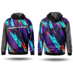 Sudadera Deportiva Personalizable con Cremallera para Hombre, Unisex, 100% Algodón, Felpa, Lisa, Teñida, con Estampado Digital Sublimado y Bordado - Product Image 6