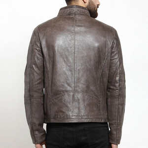 Chaqueta de cuero de vaca para hombre de tela cómoda a precios bajos de calidad superior Traje de moda Chaqueta de cuero para hombre de salida de fábrica - Product Image 3