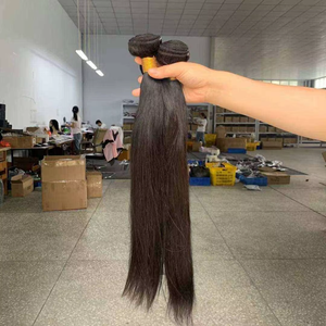 Extensiones de Cabello Brasileño Virgen Remy Liso Premium al por Mayor con Cierre, Trama Doble a Máquina, Paquete de 22 Pulgadas - Product Image 4