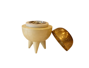 Quemador de Incienso de Madera y Metal de Lujo para Bodas y Eventos, Elegante Quemador de Bakhoor para Uso en Mesa de Hogar/Hotel, Hecho a Mano - Product Image 6