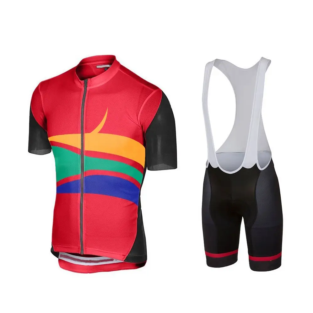 Good Quality Cycling Uniform Wear Custom Bike Wear Long Sleeves Apparel Men's Cycling Clothes Suits Set