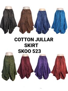 Falda Larga Casual de Verano para Mujer, Estilo Boho, de Algodón Satinado, Cintura Natural, Plisada, Elegante, Nueva, al por Mayor - Product Image 5