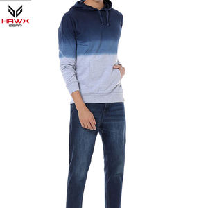 Sweat à capuche coupe ajustée de haute qualité pour hommes, dernier modèle avec motif solide, technique de teint uni, intérieur doublé pour l'hiver - Product Image 3