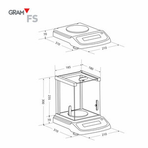 Gram Core FR Bilancia da Laboratorio ad Alta Precisione - Product Image 6