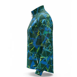 Veste à fermeture éclair sur le côté pour homme, sublimée, respirante, pour la course à pied, le fitness et la salle de sport - Product Image 5