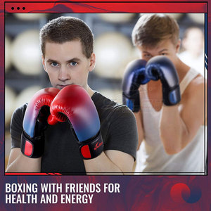 Guantes de Boxeo de Entrenamiento de Cuero Real de Último Diseño - La Mejor Calidad, Transpirables, Ligeros y Personalizables - Product Image 3