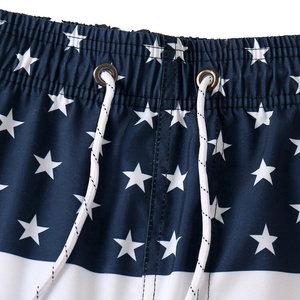 Shorts en coton tricoté imprimé pour hommes, décontractés, personnalisés, pour la plage, mode estivale, haute qualité, service OEM, séchage rapide, respirants, vente en gros - Product Image 3