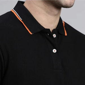 Camisas Polo de Algodón para Hombre, Ropa Deportiva Informal, Camisas Polo Transpirables de Manga Corta para Jugadores de Golf Altos y Corpulentos - Product Image 3