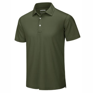 Camiseta Polo de manga corta para hombre de alta calidad 100% algodón estampado de verano personalizado patrón sólido antiarrugas bordado de punto - Product Image 5