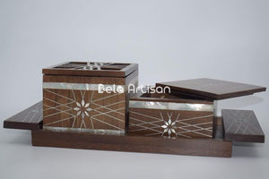 Bela Artisan - Bandeja para Quemador de Incienso de Madera y Resina de 3x3 Pulgadas con Juego de Bakhoor, Difusor de Aromaterapia - Product Image 6