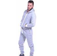 Vêtements d'hiver en polaire tricoté en polyester/coton mélangé à manches longues Onesie pour hommes respirant personnalisé de haute qualité moderne décontracté