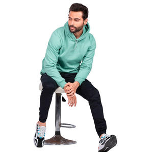 Sudadera con Capucha para Hombre, 100% Algodón, Lisa, con Logotipo Personalizado, Manga Larga, para Invierno - Product Image 1