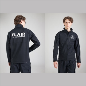 Men's Wholesale Softshell Jacket Windproof and Waterproof Breathable Plain <b>Coat</b> Streetwear Style with Embroidered Technics - Product Image 2