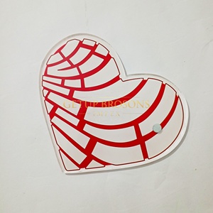 Nouvelles tuiles acryliques multifonctions en forme de cœur avec support magnétique pour pinces à extensions de cils, formes personnalisées, outils de beauté - Product Image 4