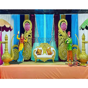 Últimos y modernos planes de decoración de escenario Mehndi HEENA FUNCIÓN ETAPA DECORACIÓN PUNJABI CULTURAL MEHNDI ETAPA DECORACIÓN - Product Image 1