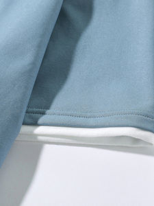 Camisetas OEM al por mayor para hombre, camiseta de verano de manga corta con capucha y hombros caídos, camiseta con logotipo personalizado - Product Image 4