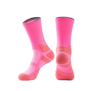Chaussettes de basket-ball de compression confortables avec logo personnalisé, antidérapantes, respirantes, pour sports de plein air, chaussettes de basket-ball d'élite - Product Image 5