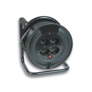 Cavo Avvolgibile FME ART.14.613 50 M 3X1,5-4 con Prese Bipasso+Terra+Schuko - Product Image 1