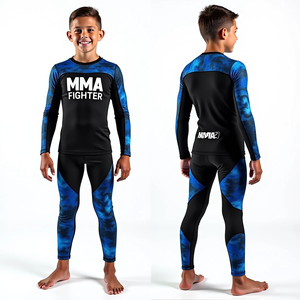 Personalizado sublimado MMA brasileño jiu jitsu Rash Guard compresión Top Anti UV deportes camisa Jiu Jitsu Kimono de Jiu Jitsu - Product Image 6