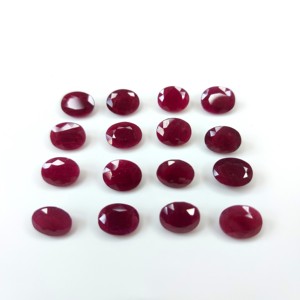 7x9mm chất lượng cao 100% tự nhiên Châu Phi <span class=keywords><strong>Ruby</strong></span> sâu máu đỏ hình bầu dục cắt lỏng đá quý đối với trang sức làm ở mức giá tốt nhất - Product Image 1