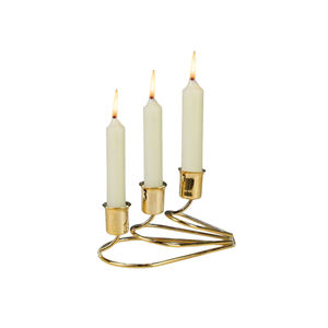 Portavelas decorativo para el hogar de diseño antiguo, portavelas de Metal dorado de alta calidad para bodas y todos los eventos, candelabro de mesa - Product Image 4