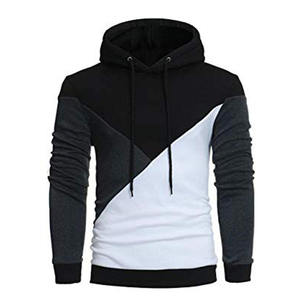 Sudaderas con capucha y sudaderas personalizadas para hombre Sudaderas con capucha de algodón polar Color Block Sudaderas con capucha - Product Image 4