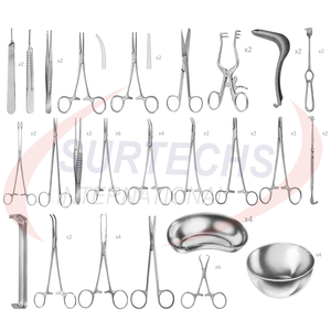 Ensemble d'instruments de réduction mammaire en acier inoxydable allemand de haute qualité Instruments de chirurgie plastique manuelle Surtechs - Product Image 1