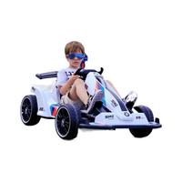 Kart électrique à quatre roues pour enfants, voiture de course à batterie, jouet pour l'intérieur et l'extérieur