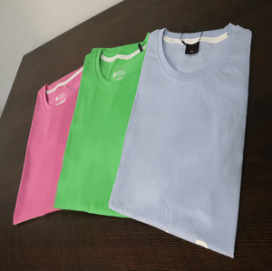 Camiseta de Manga Corta con Cuello Redondo para Hombre de Súper Calidad, Ecológica, de Secado Rápido, Transpirable, de Poliéster/Algodón, Tallas Grandes, Servicio OEM - Product Image 2