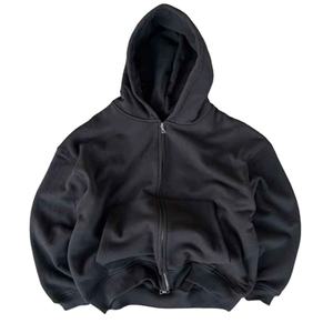 Sweats à capuche personnalisés 2025 pour hommes – Collection Hiver – Coton mélangé, teint uni, respirant, séchage rapide, avec poches - Product Image 4