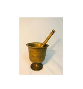 Top Demanding Brass Attractive <b>Mortar</b> and <b>Pestle</b>/ Unique Design Manufactured in India Export Best Selling - Product Image 1