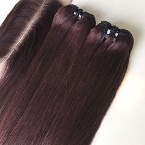 Vente de cheveux vierges Remy droits/os droits humains Vietnam cheveux couleurs de mise en évidence Extensions de cheveux - Product Image 1