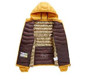 <b>Men's</b> Puffer Jacket Straight Fit White Fox <b>Fur</b> <b>Hood</b> Canvas Front Luxury Winter <b>Coat</b> Warm Custom OEM Wholesale - Product Image 6