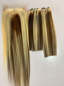 Xmas Packed Vietnam Super Double Drawn Raw Bone Extensions de cheveux humains droits avec fermeture à lacet HD Rawhair Business - Product Image 2