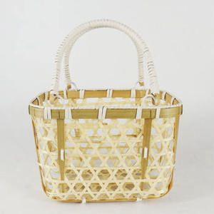 2025 caja de regalo tejida de bambú Natural hecha a mano decoración del hogar cesta Navidad Pascua Ramadán caramelo galleta caja de embalaje - Product Image 6