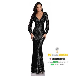 ชุดเดรสผ้าสำหรับงานเลี้ยงอย่างเป็นทางการ ชุดราตรีผู้หญิง ชุดเดรสหรูหราสำหรับงานเลี้ยง ชุดราตรีออกงาน - Product Image 1